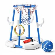 Detailed information about the product Swimming Pool Basketball Hoop Rings Floating Water Station Sports Toys Game Playset Outdoor Poolside Summer Activity Sensory Play Ground Ball Pump