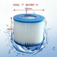 Detailed information about the product Swimming Pool Filter Pump Type VI Replacement Cartridge for Bestway Coleman SaluSpa (2 Pack)