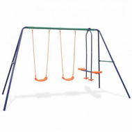 Detailed information about the product Swing Set With 4 Seats Orange