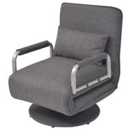 Detailed information about the product Swivel Chair and Sofa Bed Dark Grey 60x75x80 cm