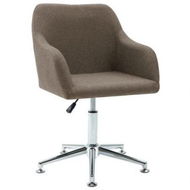 Detailed information about the product Swivel Dining Chair Taupe Fabric