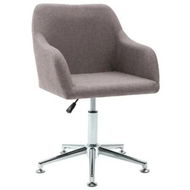 Detailed information about the product Swivel Dining Chair Taupe Fabric