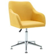 Detailed information about the product Swivel Dining Chair Yellow Fabric