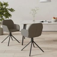 Detailed information about the product Swivel Dining Chairs 2 pcs Dark Grey Velvet