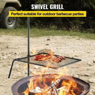 Detailed information about the product Swivel Grill Campfire Swivel Grill Heavy Duty Over Fire Grill for BBQ 61x61cm