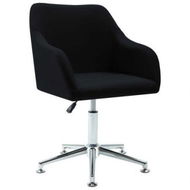 Detailed information about the product Swivel Office Chair Black Fabric