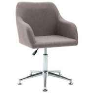 Detailed information about the product Swivel Office Chair Taupe Fabric