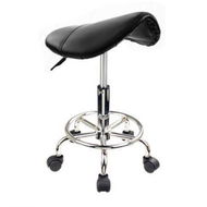 Detailed information about the product Swivel Salon Barber Stool Chair Saddle Type BLACK