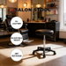 Swivel Salon Stool Bar Barber Hairdressing Beauty Chair Round Seat Rolling Adjustable Gas Lift PU Leather with Wheels for Work Lab Clinic Spa Shop. Available at Crazy Sales for $44.95