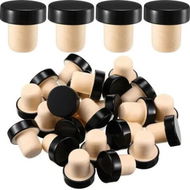 Detailed information about the product T Shaped Stopper Cork Wine Bottle Stoppers Reusable Wine Sealing Plug for Beer Bottles DIY Craft (Black,24 Pieces)