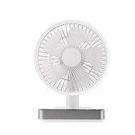 Detailed information about the product Table Desk Fan Small Oscillating Fan 180° Rotated 5000mAh Rechargeable Battery Powered For Home Office Bedroom (White)