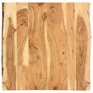 Detailed information about the product Table Top Solid Acacia Wood 60x(50-60)x2.5 cm