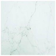 Detailed information about the product Table Top White 60x60 Cm 6 Mm Tempered Glass With Marble Design