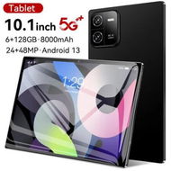 Detailed information about the product Tablet Android 10.1 Inch Pad 5G Wifi Fast 128GB Storage 6GB Memory LCD Bluetooth Keyboard Headset Holder Tech Black