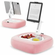 Detailed information about the product Tablet Pillow Stand, Adjustable Kindle Holder with 2 Snack Bowls, 360Â° Adjustable iPad Stand for Bed with 4.7''-13'' iPad, Kindle, Phone