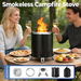 Tabletop Stove Fire Pit Smokeless Wood Burning Campfire Fireplace Outdoor Portable Patio Hiking Camping Stainless Steel Stand Carry Bag 14.5x13cm. Available at Crazy Sales for $119.95