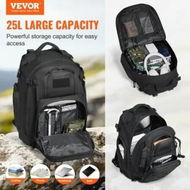 Detailed information about the product Tactical Backpack 25L Backpack with Molle Mode & Sponge Pad Black