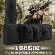 Detailed information about the product Tactical Long Gun Bag Double Rifle Pistol Shotgun Case for Range Hunting Shooting Camping Gear Military Firearm Storage Carry Backpack 108cm 42inch