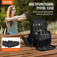 Detailed information about the product Tactical Range Backpack for 6 Pistols Gun Backpack Black