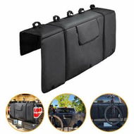 Detailed information about the product Tailgate Bike Pads Waterproof Tailgate Truck Protection Pad With Secure Bike Frame Straps 2 Tool Pockets Load Up To 5 Bicycles