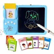 Detailed information about the product Talking Flash Cards With Writing Tablet,LCD Writing Tablet 510 Sight Words Doodle Drawing Tablet,Learn Educational Toy Color Blue