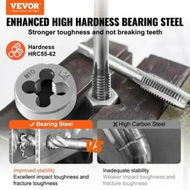 Detailed information about the product Tap and Die Set 80Pcs Metric and SAE Standard Bearing Steel Threading Tool