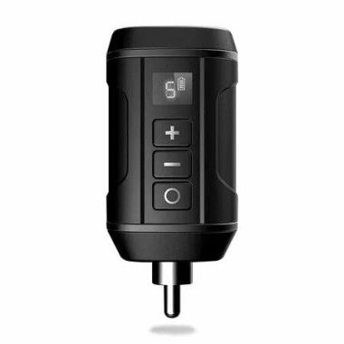 Tattoo Power Supply, Professional Mini Portable RCA Tattoo 1800mAh Lithium Battery Power Supply with LED Digital Display for Rotary Tattoo Pen Machine Gun
