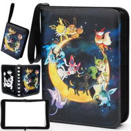 Detailed information about the product TCG GAME Card Binder 4-Pocket,400 Pockets Card Holder Album with 50 Sleeves,Cards TCG Trading Card Binder Display Storage Carrying Case