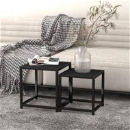 Detailed information about the product Tea Tables 2 pcs MDF Black