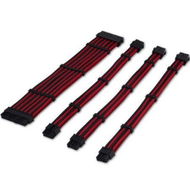 Detailed information about the product Tecware Flex Sleeved Extension Cables Set Black/Red TWAC-FLEXBKRD