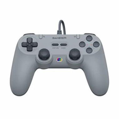 Tegenaria Lite Wired Game Controller For Switch, Android, iOS, PC, Steam With Retro 90s Design, Hall Effect Sticks, 1000Hz Polling Rate, Grey