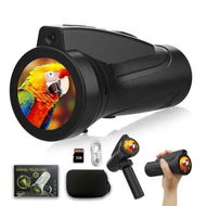 Detailed information about the product Telescope for Kids, Digital Monoculars with Self Timer, STEM Learning Adventure Toy for Ages 3 to 10, Boys Girls Camping Bird Watching, Black