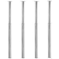 Detailed information about the product Telescopic Table Legs 4 pcs Chrome 710 mm-1100 mm