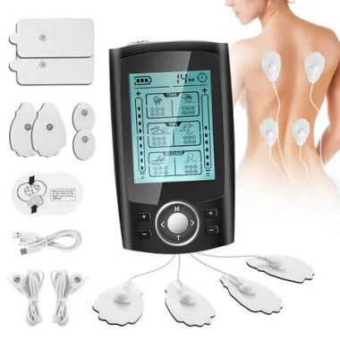 TENS EMS Machine Electric Muscle Stimulator Massager Portable Neck Nerve Back Knee Massage Device Rechargeable Professional Unit 36 Modes