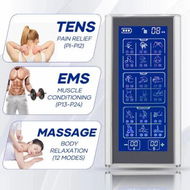 Detailed information about the product TENS EMS Muscle Stimulator Electric Massager Machine Rechargeable Home Portable Neck Shoulder Back Knee Nerve Massage Unit Device 36 Modes Two Channel