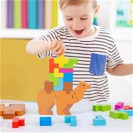 Detailed information about the product Tetra Tower Game Montessori Balance Blocks No Toxic Board Games Children Early Education Wooden Toys Camel Shape Tetra Tower Balance Game