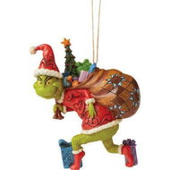 Detailed information about the product The Grinch Tiptoeing Hanging Ornament 4inch H Multicolor