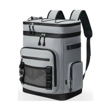 Thermal Cooler Backpack Waterproof Insulated Lunch Box for Hiking Shopping Traveling Sporting Goods Camping,30L(Grey)
