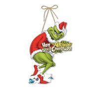 Detailed information about the product Thief Stole Christmas Door Sign Holiday Christmas Wall Tree Decoration Indoor Outdoor Hanging Sign