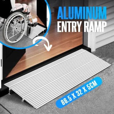 Threshold Ramp 5cm Rise Door Entry Mobility Disability Access 360kg Wheelchair Walker Scooter Aluminium Loading Home Portable