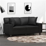 Detailed information about the product Throw Pillows 2 pcs Black 40x40 cm Faux Leather