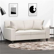 Detailed information about the product Throw Pillows 2 pcs Cream 40x40 cm Faux Leather