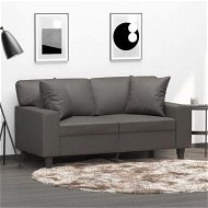 Detailed information about the product Throw Pillows 2 pcs Grey 40x40 cm Faux Leather
