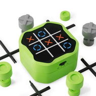 Detailed information about the product Tic Tac Toe Bolt Game,Original 3-in-1 Handheld Puzzle Game Console,Portable Travel Games for Car Ride,Board Games,Birthday Gifts for Ages 3+ (Green)