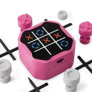 Detailed information about the product Tic Tac Toe Bolt Game,Original 3-in-1 Handheld Puzzle Game Console,Portable Travel Games for Car Ride,Board Games,Birthday Gifts for Ages 3+ (Pink)