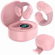 Detailed information about the product Tiktok Scroll Ring with Bluetooth,Kindle App Remote Page Turner Clicker,with Mobile Phone Holder,Wireless Camera Shutter Selfie Button-Compatible with iPhone,iPad,Android (Pink)