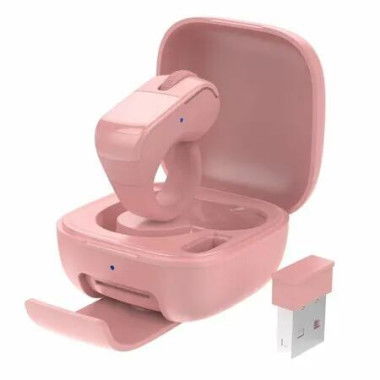 Tiktok Scrolling Ring,Air Finger Ring Mouse with a Touchpad,Bluetooth/Wireless Scroller,Remote Control for Kindle App,Camera,Video Recording(Pink)