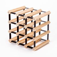 Detailed information about the product Timber Wine Rack Storage Cellar Organiser 12 Bottle