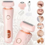 Detailed information about the product Timmer for Women Electric Razors for Women 2in1 Pubic Hair Trimmer IPX7 Waterproof Wet Dry Use Personal Trimmer Electric Shaver(Pink)