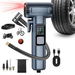 Tire Inflator Electric Air Pump 150 PSI Portable Battery Mini Compressor with LED Light and Safety Hammer,Rechargeable Tyre Inflator for Car Bicycle(Blue). Available at Crazy Sales for $29.99